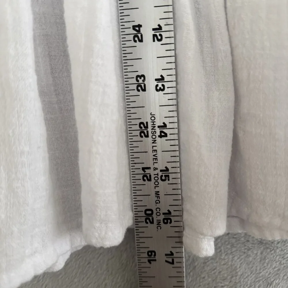 Lot of 2 Rewash Mini Skirt Womens Small Olive Green White Cotton Gauze Pull On - Picture 7 of 13